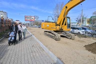 В Южном микрорайоне Хабаровска благоустроят все территории, где лето шёл ремонт теплосетей